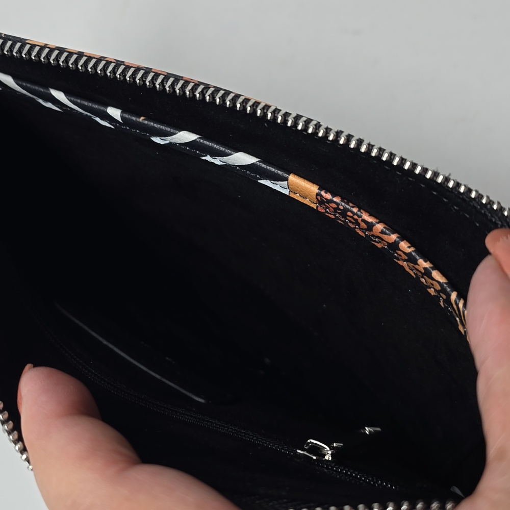 Sassy Jones Multicolor Faux Leather Stripe Clutch - Picture 4 of 5